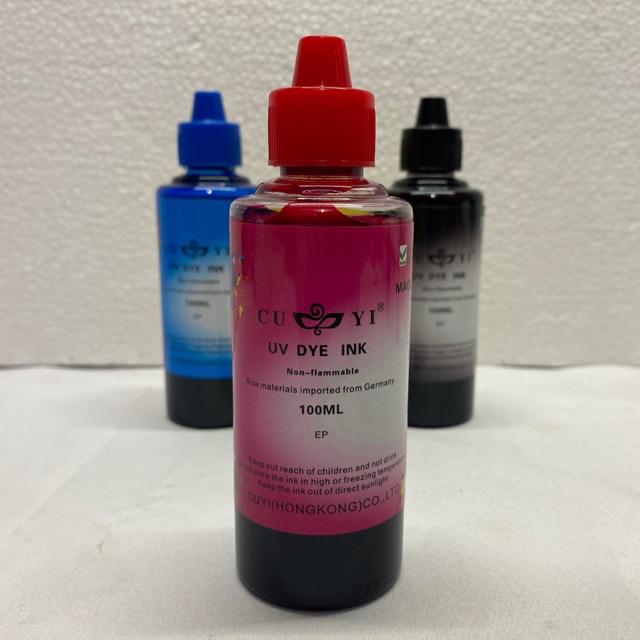 PRINTER INK ORIGINAL CUYI UV Dye Ink 100ml Generic for any refillable ...