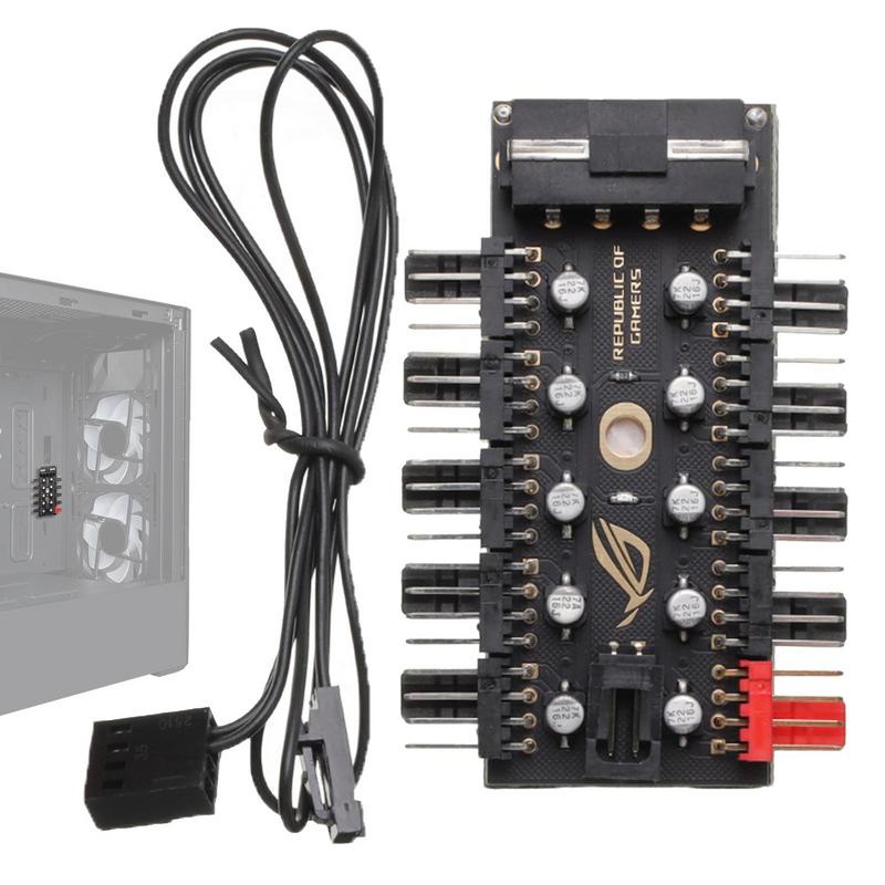 PWMs Fan Hubs Motherboard Sync Fan Light Controller PC Case Fan Cable