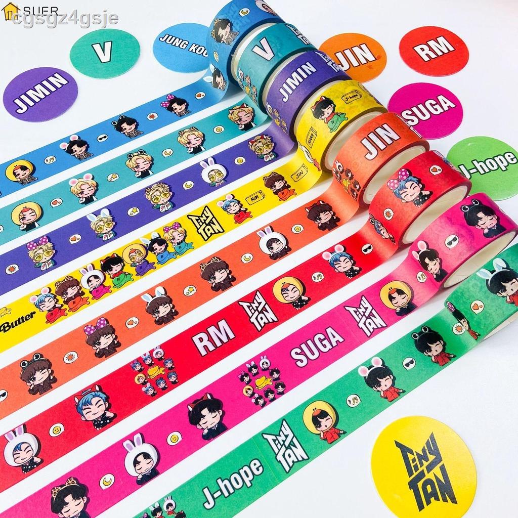 SUER Durable Washi Tape Peripheral Products Adhesive Tapes BTS Stickers