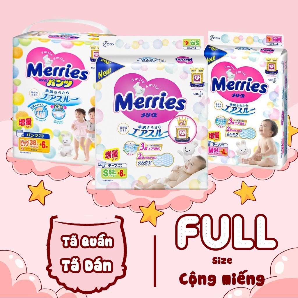 [GENUINE Merries] Japanese domestic diapers and diapers of all sizes ...