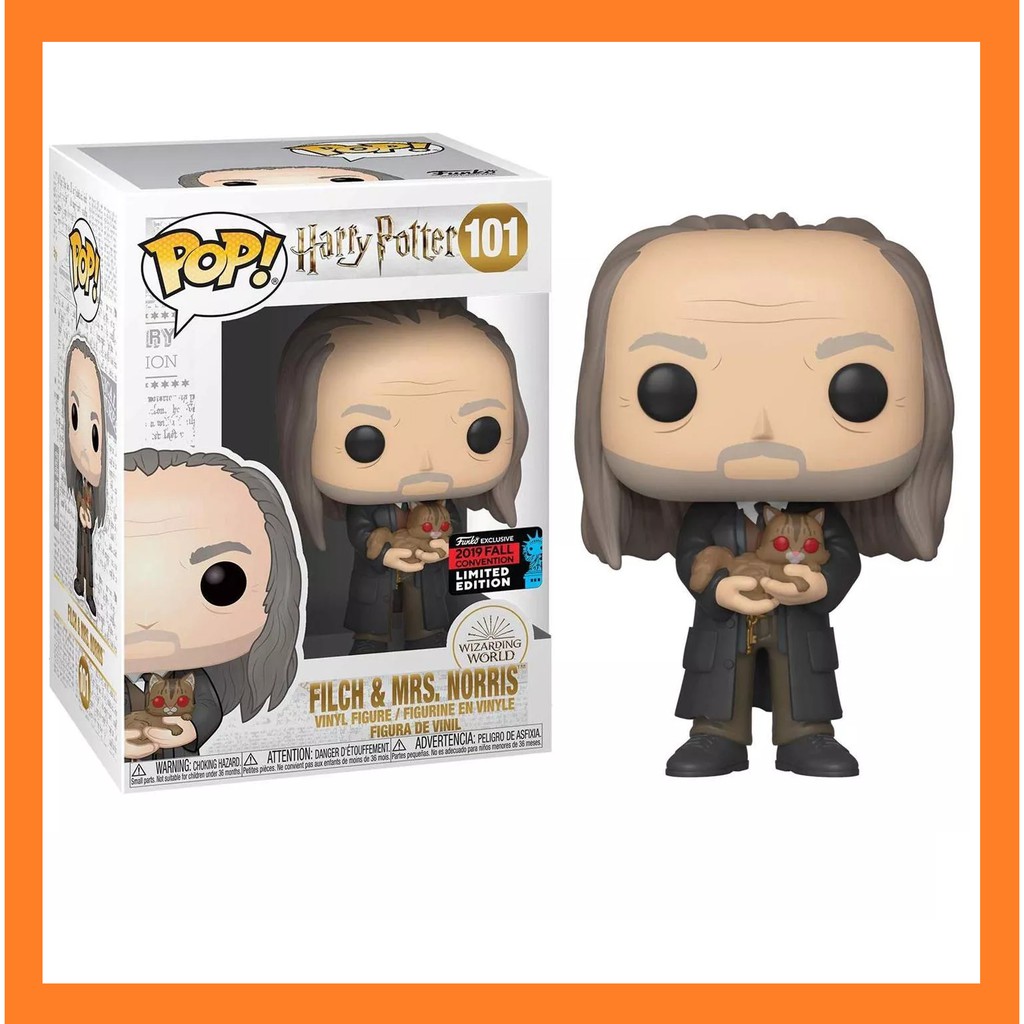 Harry Potter Funko POP! Movies Filch & Mrs. Norris Vinyl Figure 