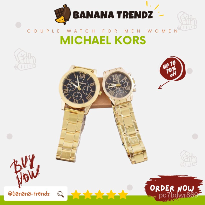 MICHAEL KORS COUPLE WATCH for Men Women MK Pawnable Original Wrist