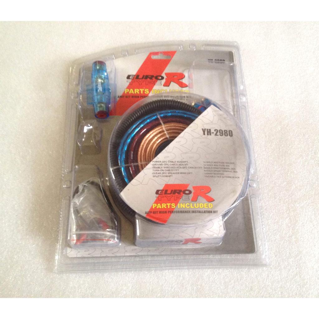 Euro Type R Gauge 8 Amplifier Wiring Kit | Shopee Philippines