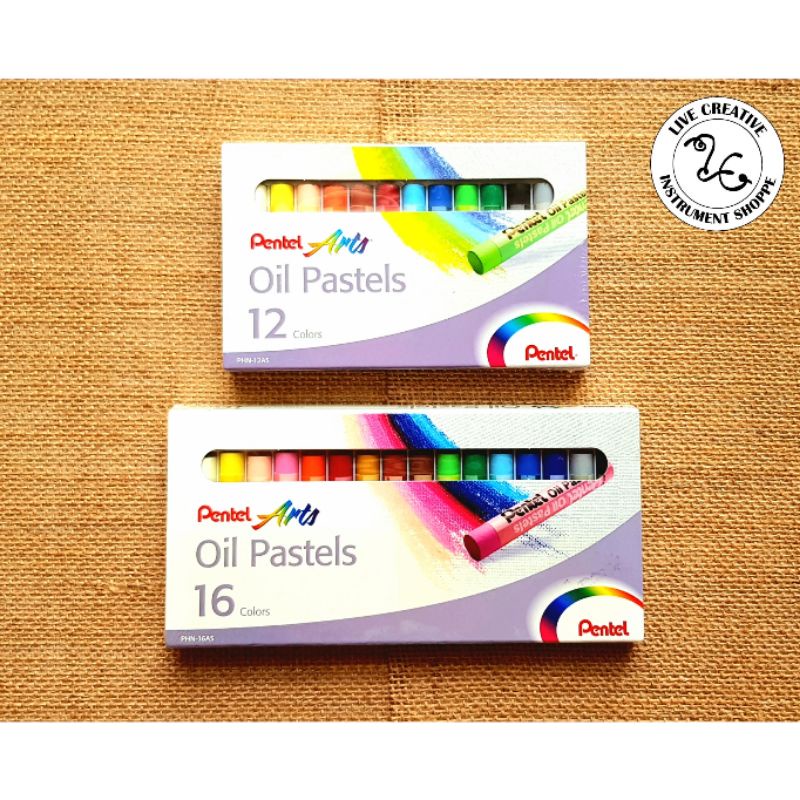 PENTEL ARTS Oil Pastel Set 12 Colours / 16 Colours Shopee Philippines
