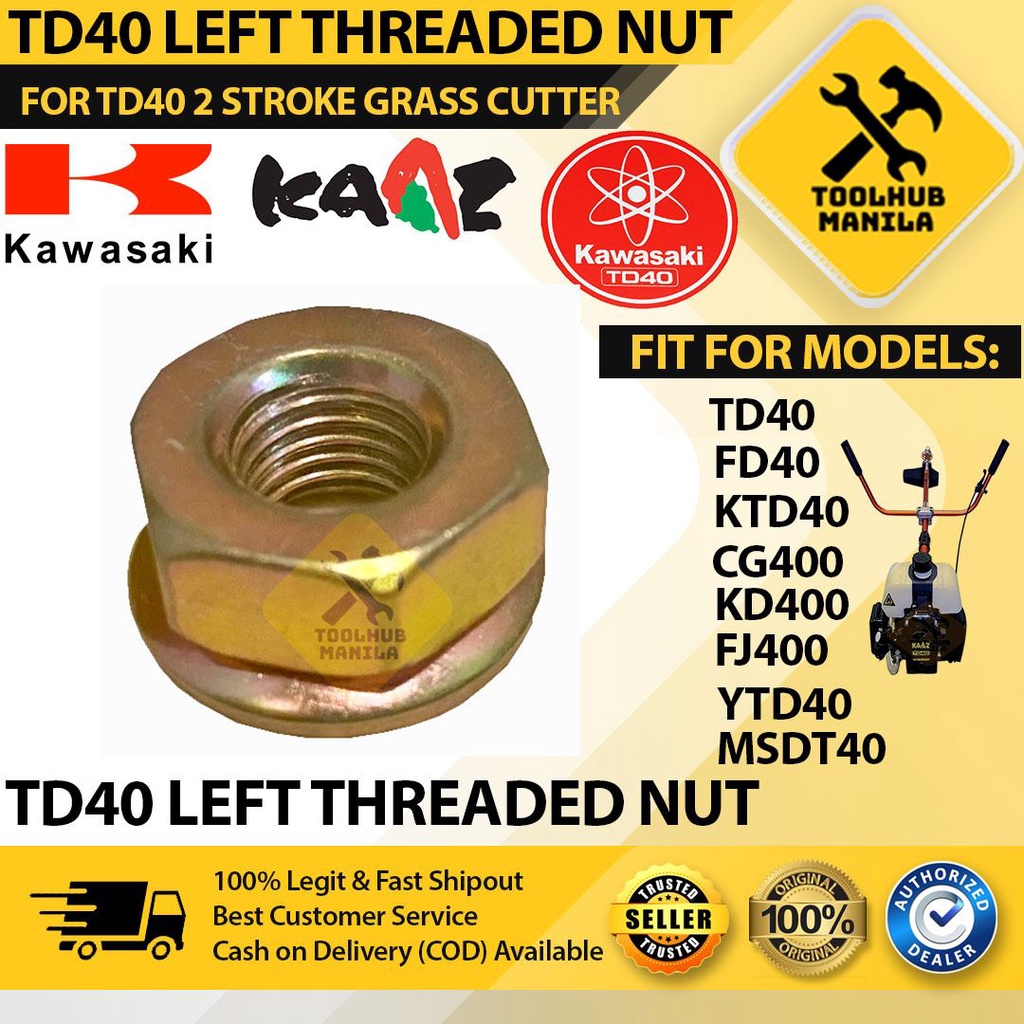 TD40 Left Nut Left Screw Blade Nut for TD40 Grass Cutter Automobile ...