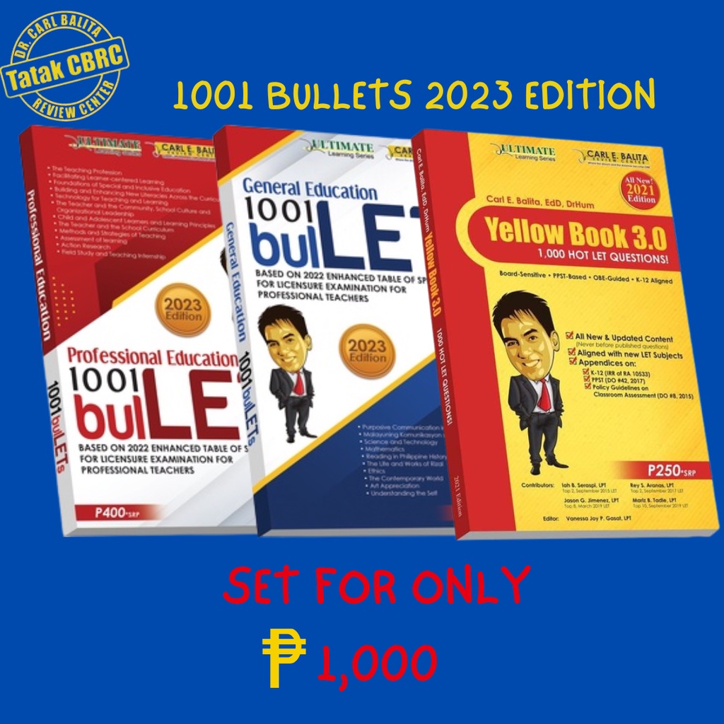 Cbrc Gen Ed 2023 Plus Prof Ed 2023 Plus Yellowbook 3 | Shopee Philippines