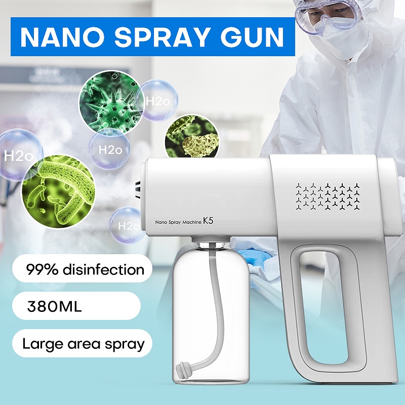 K5 Spray Gun Portable Handheld Air Purifier Wireless Rechargeable ...