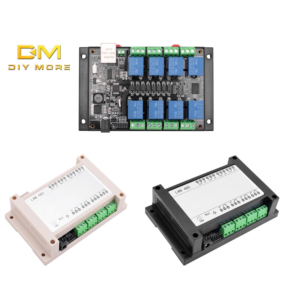 DIYMORE Rj45 Tcp/Ip Remote Control Board With Built-In 8 Channel Relays ...