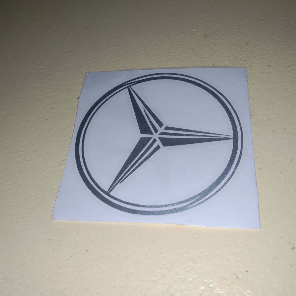 MERCEDES Benz sticker - Mercedes Benz Logo 3' Diameter on metallic ...