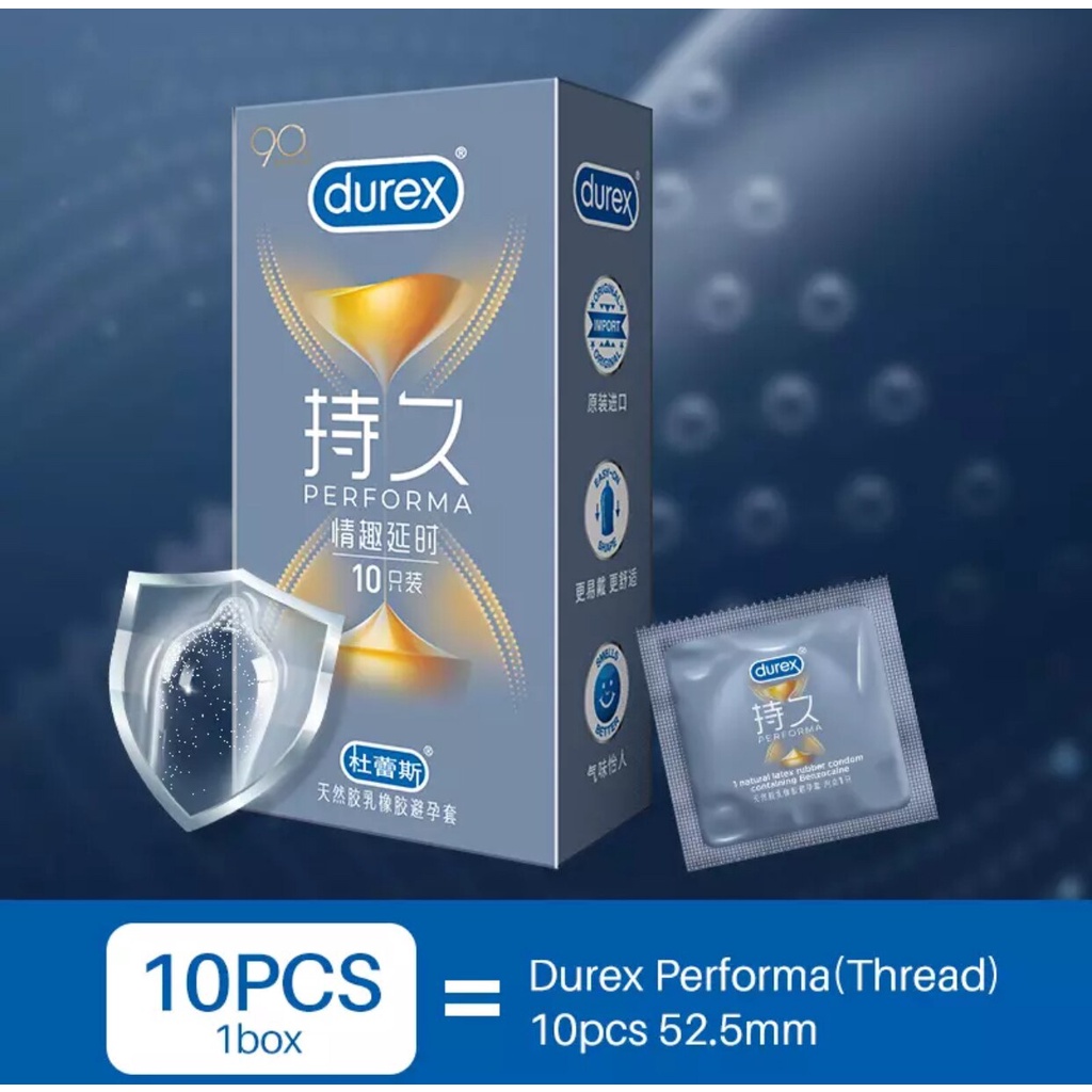 Durex For Long Sex Performa Climax Safe Delay Long Lasting Climax Control Lubricant Condoms 7446