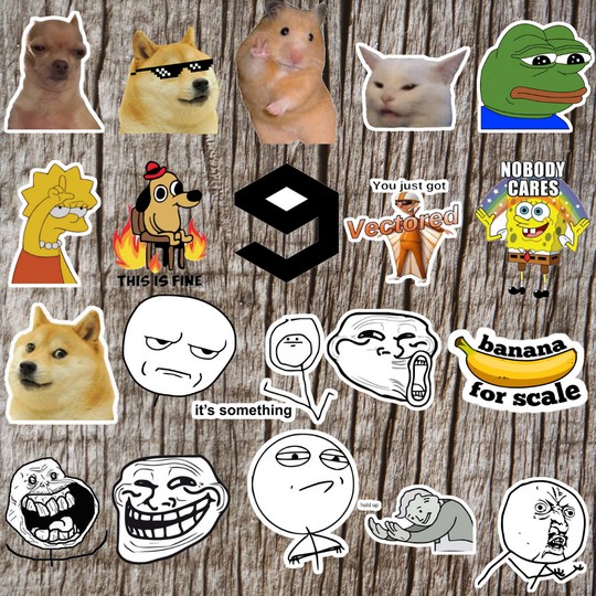 20 pcs RANDOM MEMES Vinyl Sticker Set | Shopee Philippines
