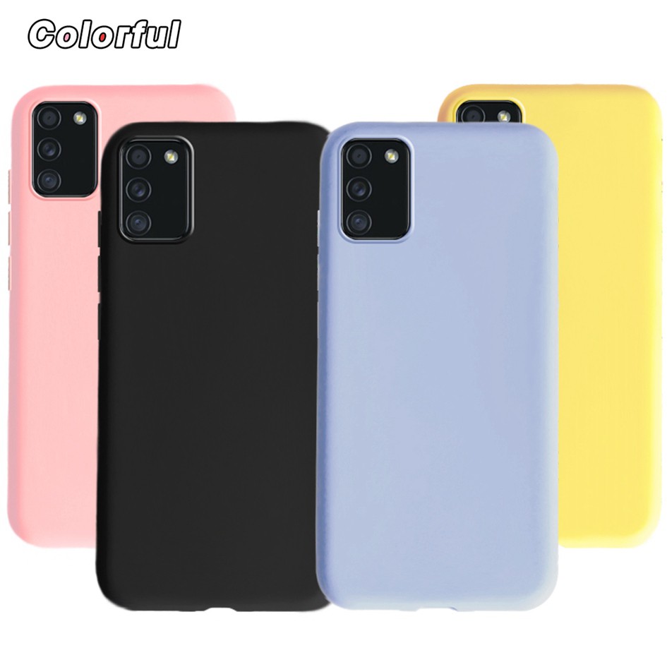 Phone Case Samsung Galaxy A02S SM A025F DS SM A025G DS Case Casing Cute Candy Plain Color Shell Samsung A025 A 02S Cover