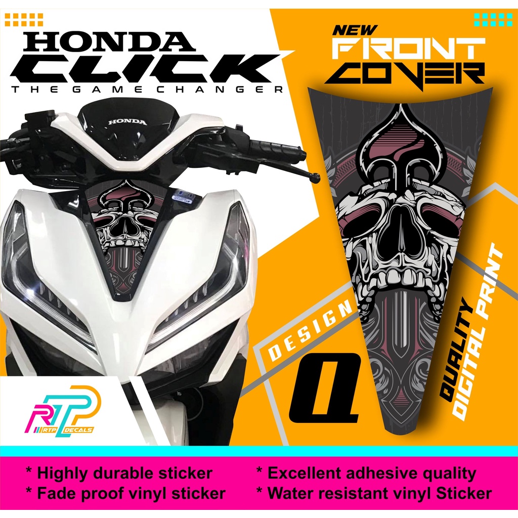 Honda Click Front Printed Decals Sticker ( NEW DESIGN ) | Shopee ...