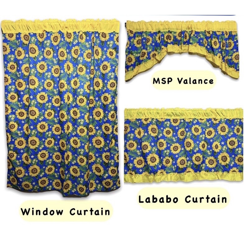 Sunflower Blue (Window/Lababo/Valancer/MSP/Chalkboard) Shopee Philippines