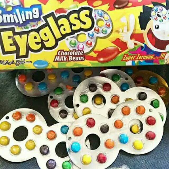 Ecer / BOX Chocolate smiling eyeglass Candy Shopee Philippines