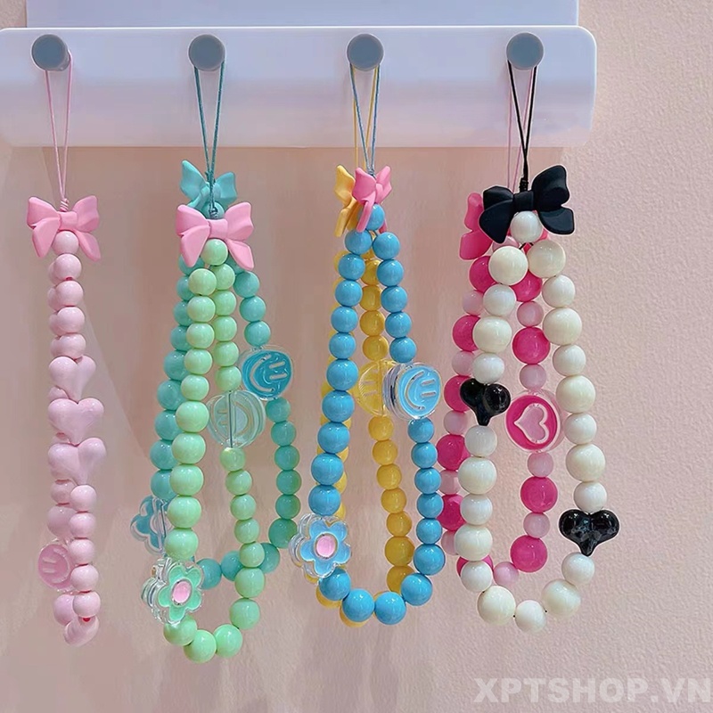 Girls mobile phone chain INS bow pendant bracelet antilost for Apple