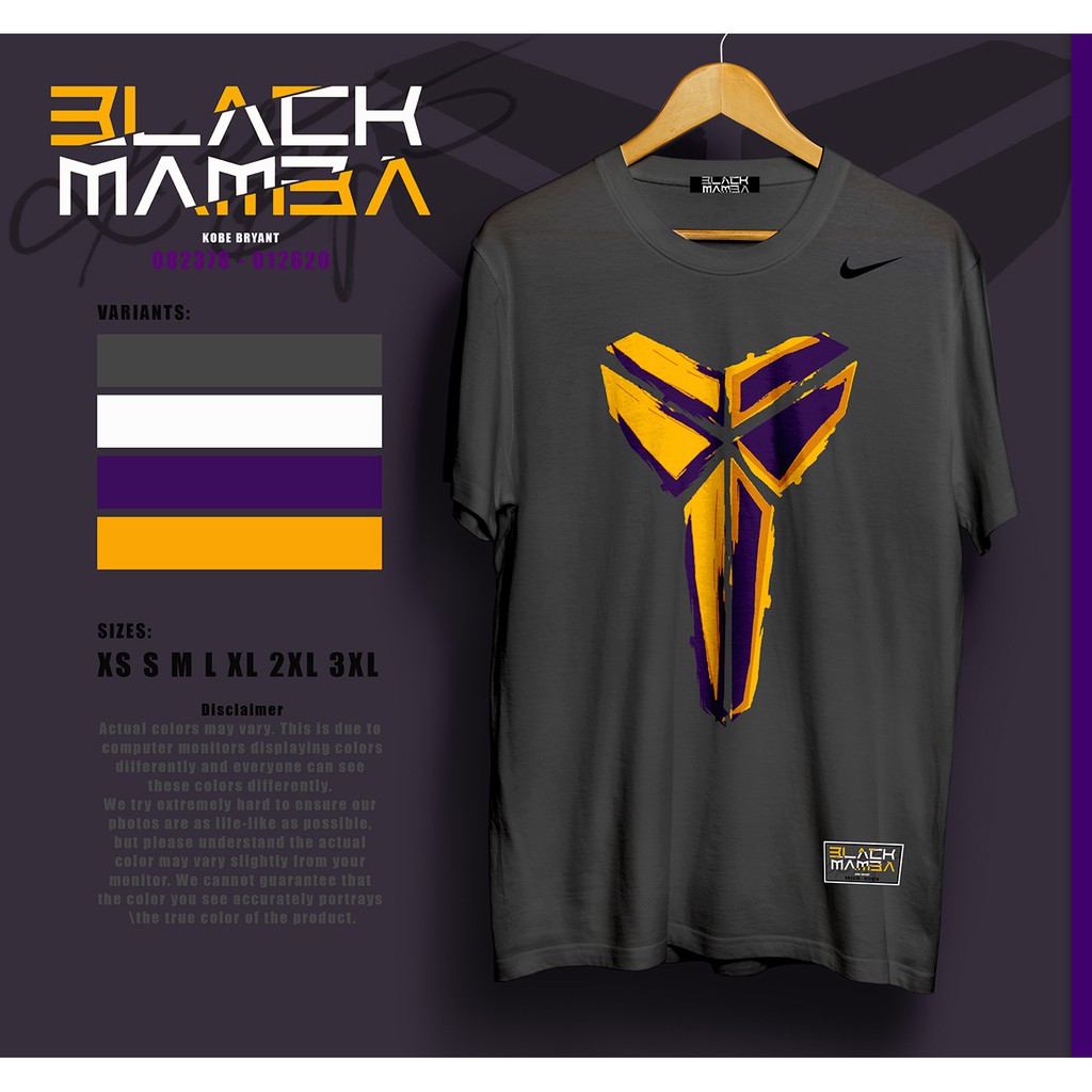 Custom Kobe Bryant Black Mamba T Shirt 003