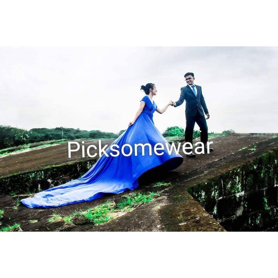 Long trail Gown for prenup Shopee Philippines