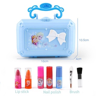 №children Make Up Toy Frozenii Princess Elsa Anna Cosmetic Box Toy Kids 