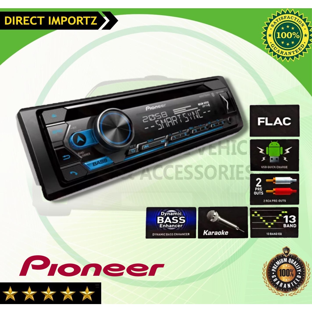 Pioneer DEH - S4250BT Audio Car Stereo Receiver ( Car Accessories ...