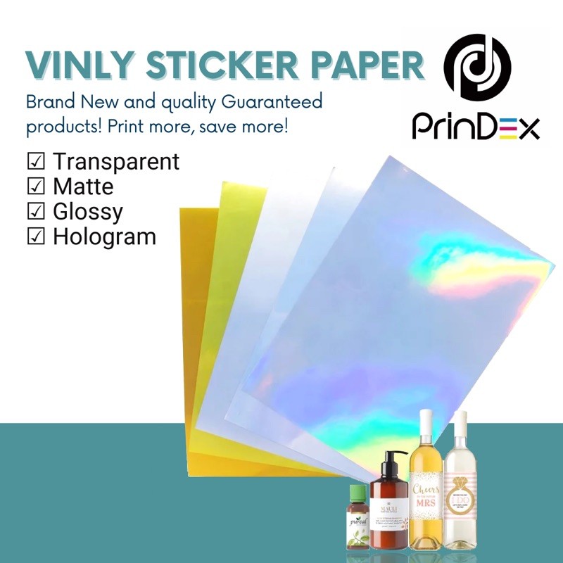 A4 Inkjet Printable Vinyl Sticker Paper Hologram Glossy Matte