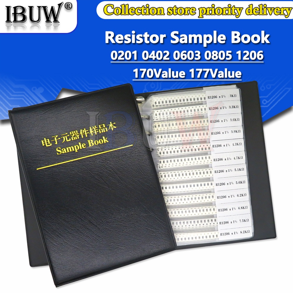 4250PCS 8500PCS 8850PCS 0201 0402 0603 0805 1206 Resistor Sample Book ...