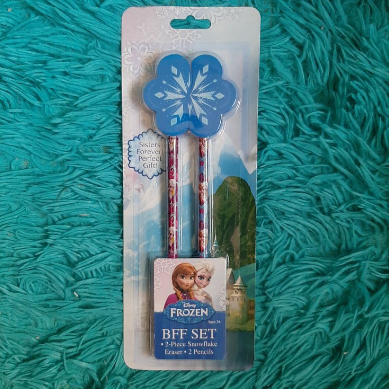 Authentic Disney Frozen BFF Snowflake Pencil Set