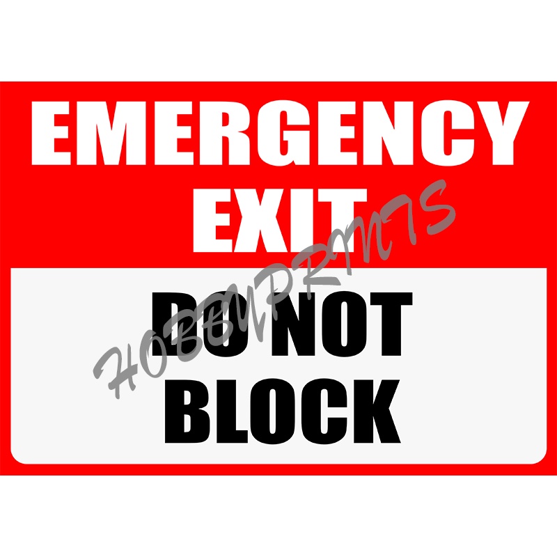 Emergency Exit Signage Laminated SIgn | Shopee Philippines