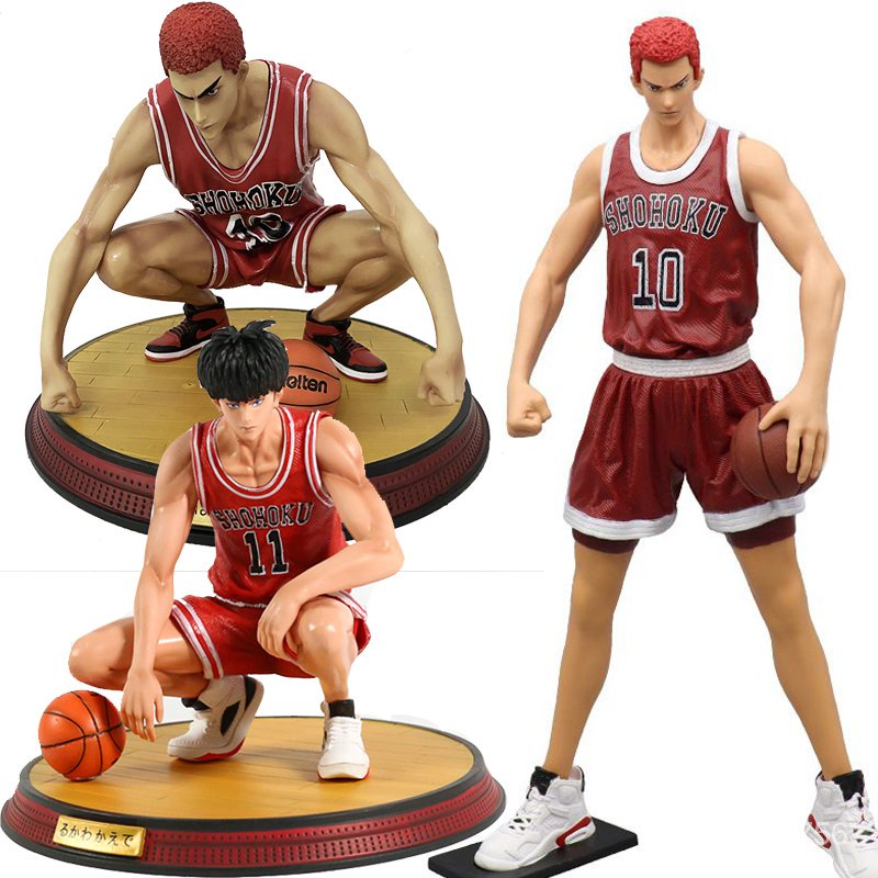 30CM GK Slam Dunk Rukawa Kaede Figure Hanamichi Shohoku Sakuragi ...