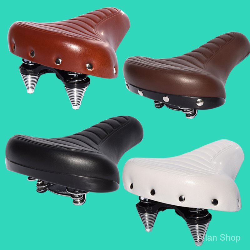 G01 Soft Wide Bicycle Saddle Comfortable Bike Seat Vintage Bicycle