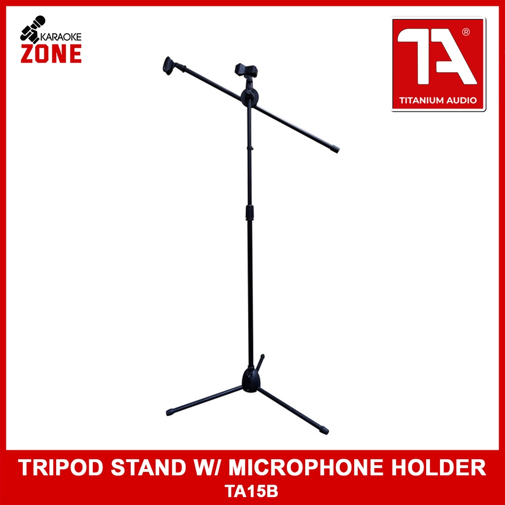 Titanium Audio Ta 15b / Microphone stand / Tripod Microphone Stand / with Mic Holder / Mic stand