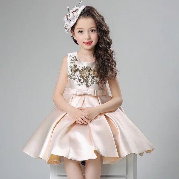 Kids silk hot sale dress