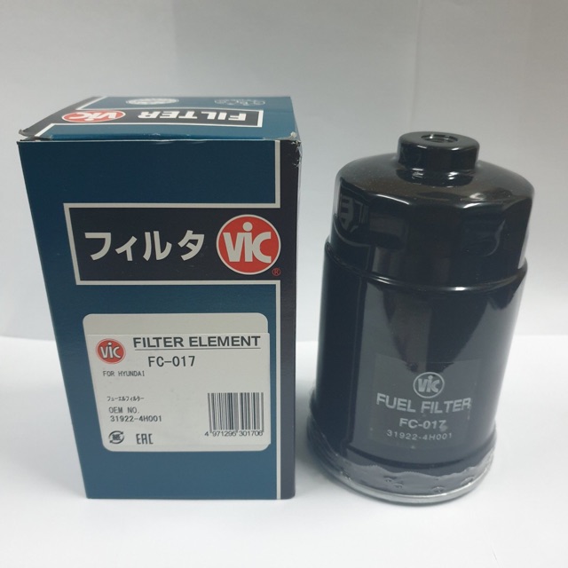 Vic Fuel Filter FC017 Hyundai Accent CRDi/ Elantra/ H1/ Tucson/ Porter