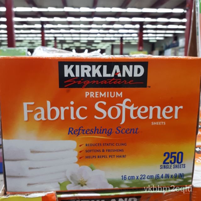 KIRKLAND SIGNATURE PREMIUM Fabric Softener Dryer Sheets 250 Sheets Shopee Philippines