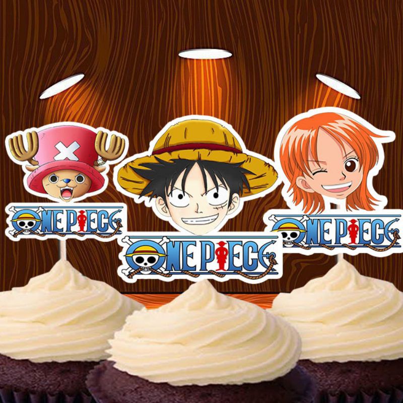 One Piece Cupcake topper 12pcs | Shopee Philippines