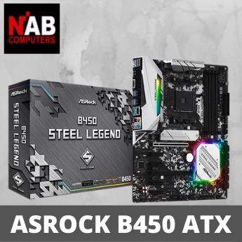 ASROCK B450 STEEL LEGEND ATX Motherboard | Shopee Philippines