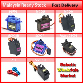 SG90 Mini Gear Micro Servo 9g , MG90S 180 degree, MG995,MG996R, SG92R ...