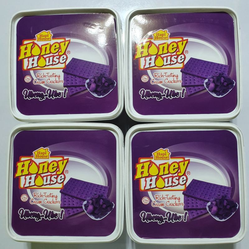 Honey House Ube Crackers 600g, RichTasting Cream Crackers, Biscuits, Cookies Shopee Philippines