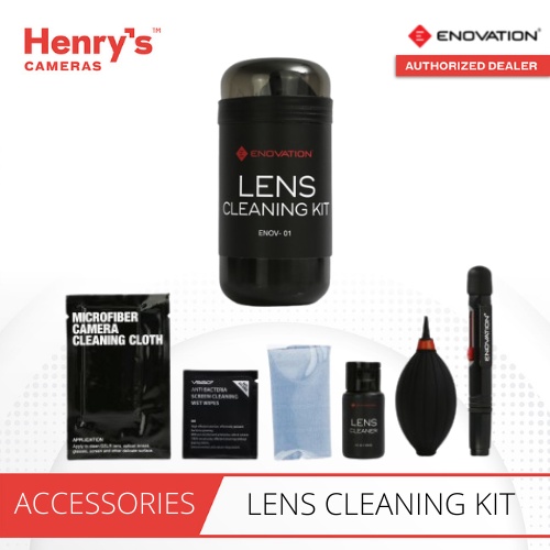 Enovation Lens Cleaning Kit Air Blower Pen Cloth Suede Neutral Package
