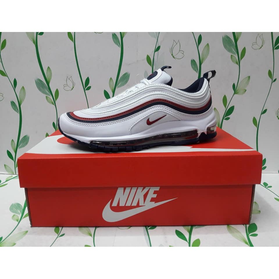 Nike air max 97 womens white red clearance crush