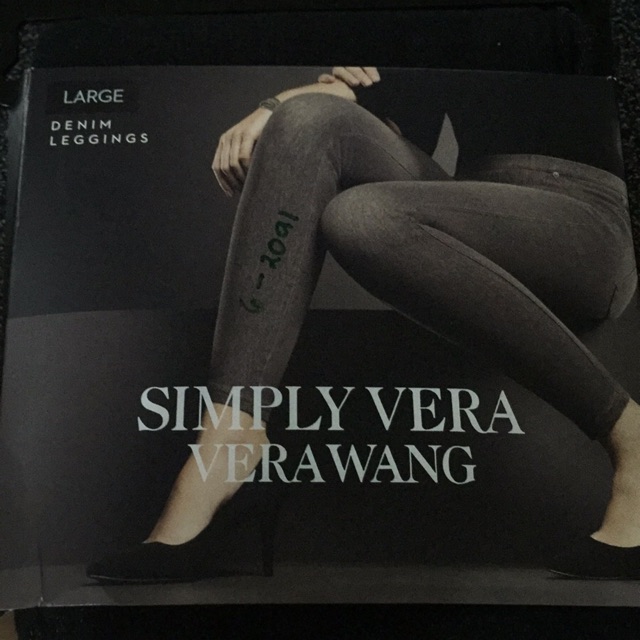 SIMPLY VERA WANG DENIM LEGGINGS