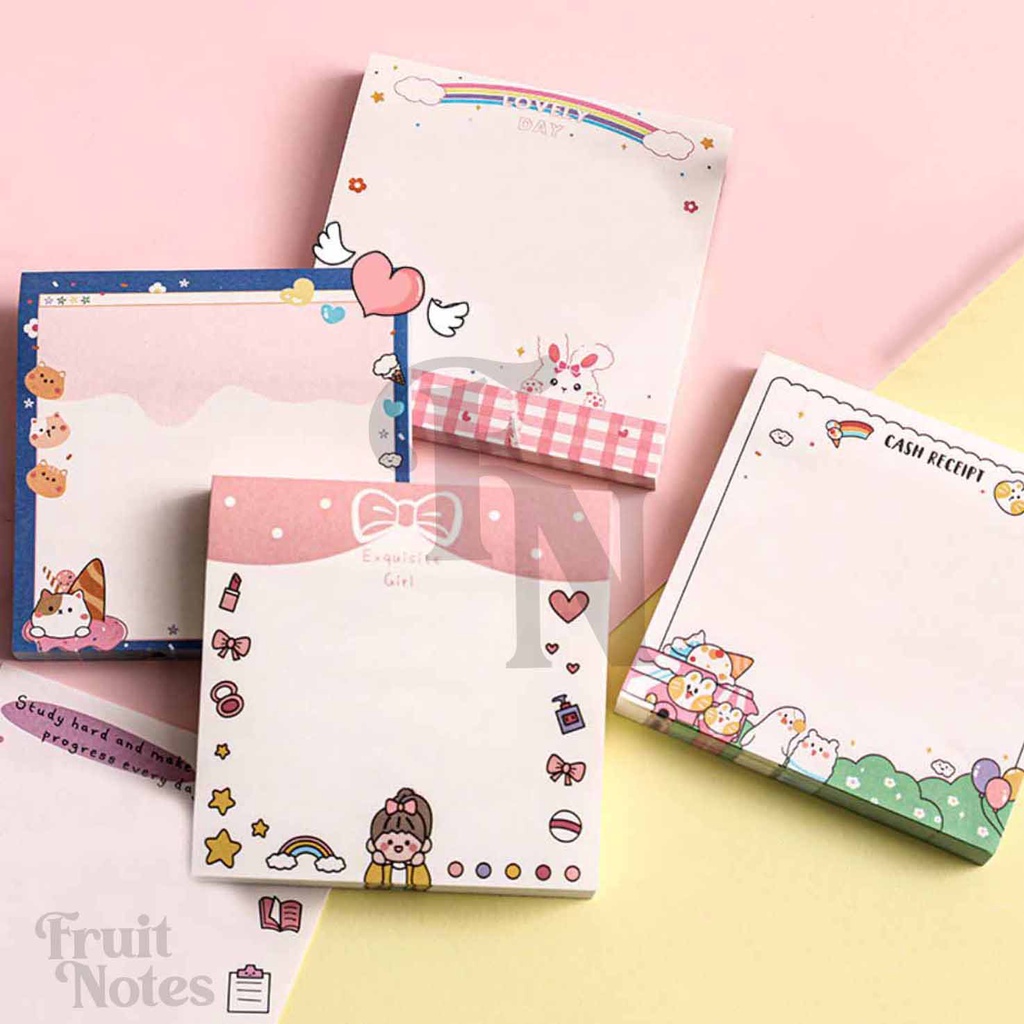 [CLEARANCE] SN027 80 sheets Kawaii Inspired Rabbit Girl Sticky Notes ...