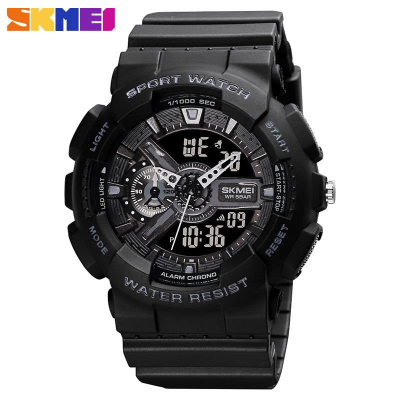SKMEI Brand Watch For Men Digital Analog Sports Watches Men s Fashion Waterproof Wrist Watch LED Electronic Clock Shopee Philippines