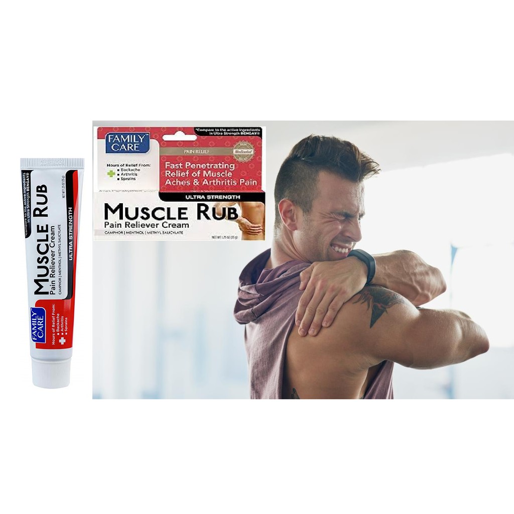 Family Care Maximum Strength Pain Relieving Muscle Rub, 1.25 oz/ 35g