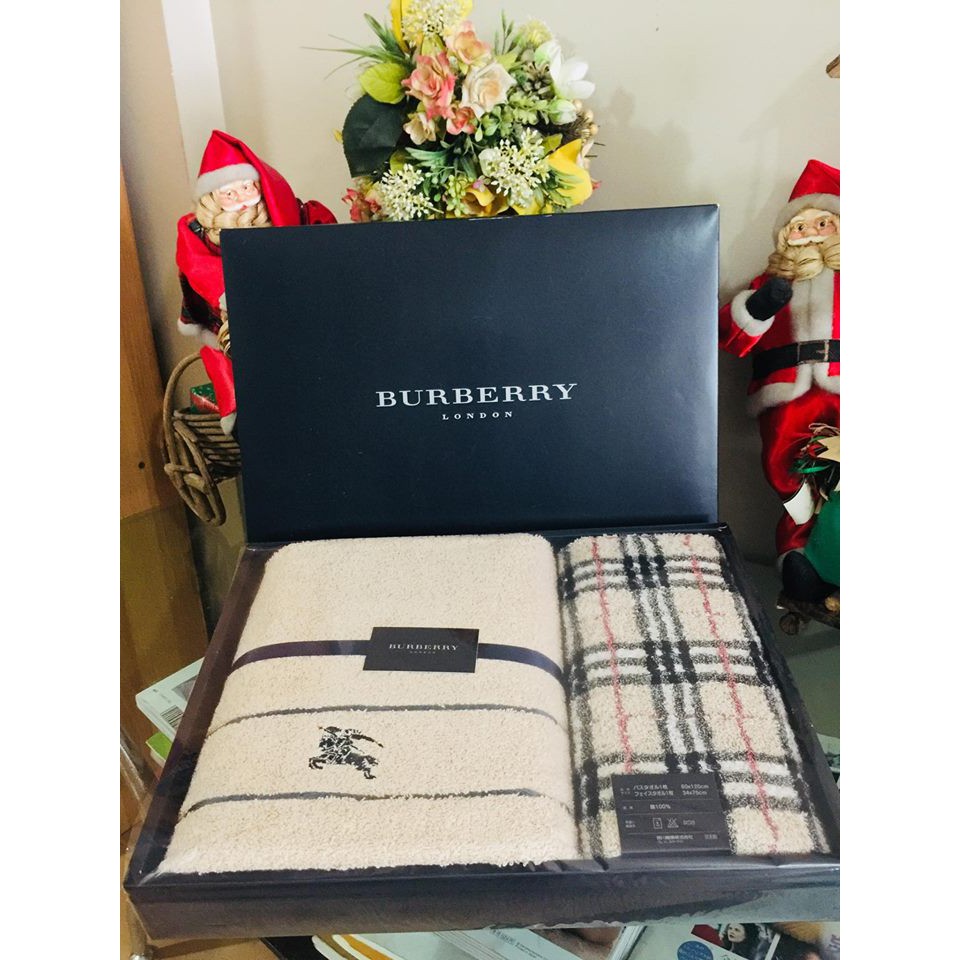 Burberry towel set new arrivals