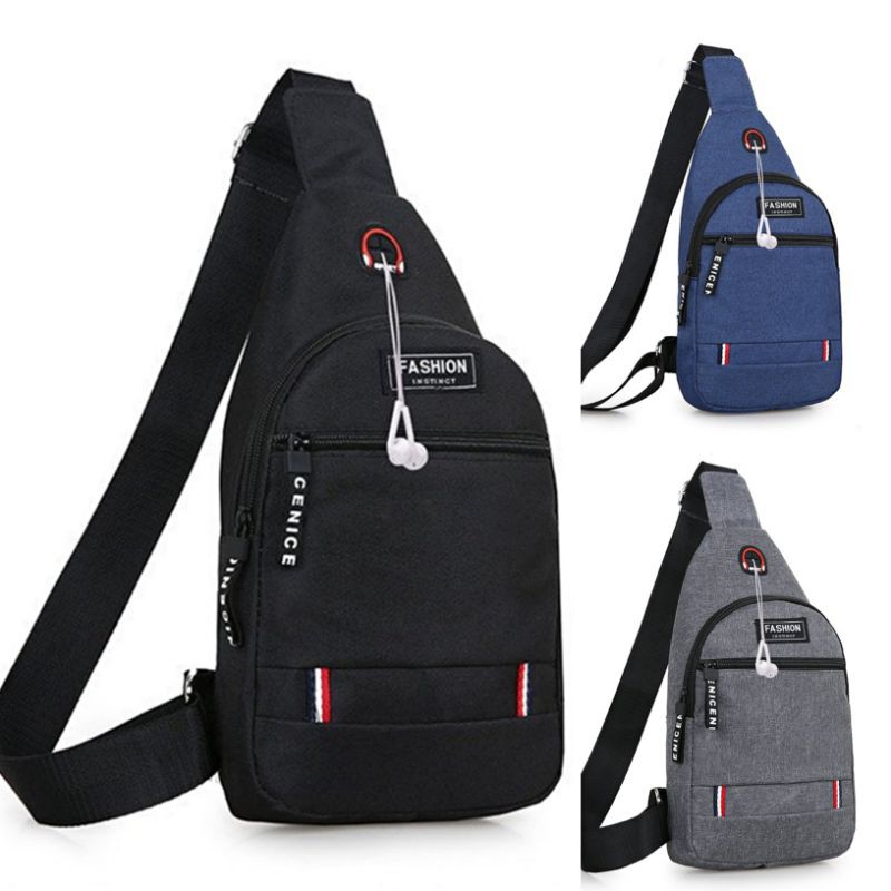 Yqy 1142 Fashion Canvas Sling Shoulder Cross Bag Mens Chest Cross Body Bag Shopee Philippines 6492