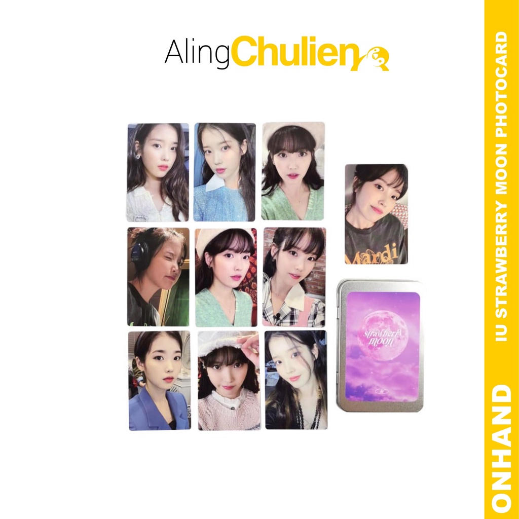 TINGI ] IU Strawberry Moon LILAC Official Photocard Photo card