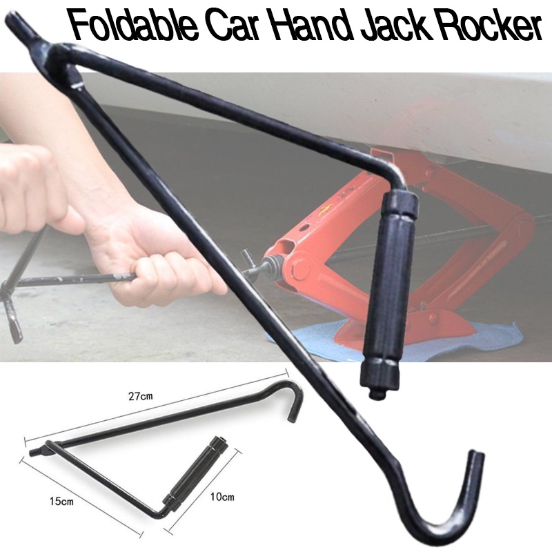 [Spot]Foldable Car Hand Jack Rocker For Car Jack Folding Handle Scissor