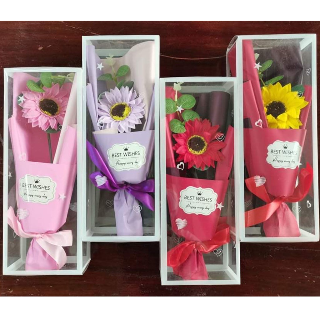 Artificial sunflower bouquet for valentines artificial flowers birthday