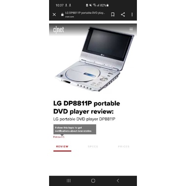 LG DP8811P portable DVD player review: LG portable DVD player